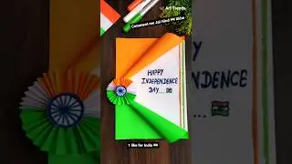 Independence day card making Ideas 2023 🇮🇳 #shotrs #youtubeshorts #independenceday #15august #india
