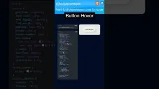 Button Hover Effect Using HTML and CSS #css #html