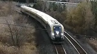 VIA 44 at Warden Ave. in Markham, ON with Spare Phone in the Blistering Cold Weather
