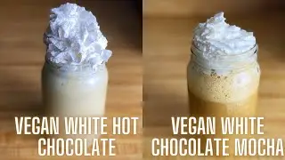 VEGAN WHITE HOT CHOCOLATE | VEGAN WHITE CHOCOLATE MOCHA | Katie Makes It Vegan