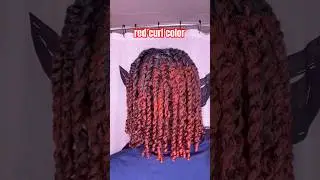 trying the as i am red curl color #twostrandtwist #haircolor #curlyhairstyles #shorts #explore