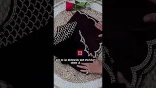 Meesho Trending Black Saree. Please check community post 🙏 #shorts #meesho #meeshoshopping