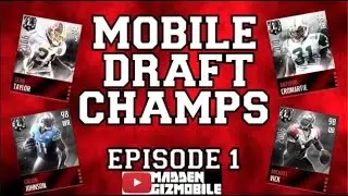 MOBILE DRAFT CHAMPS EPISODE 1!!! Draft Champions on Madden Mobile Episode 1!!!