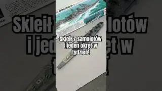 7 planes and one ship in a week #modeling #tamiya #waterlineseries #mogami