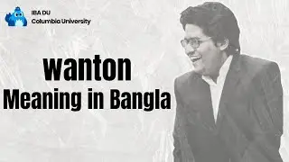 Wanton | Learn English Vocabulary in Bangla