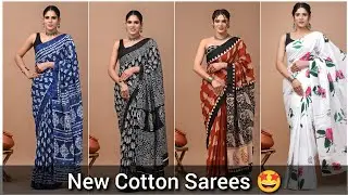Pure Cotton Mulmul Sarees With Blouse | Affordable Price | Cod Available 👍 #softsarees