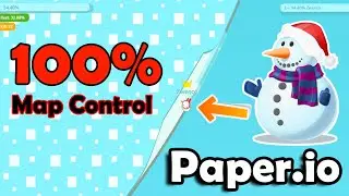 Paper.io 3 &copy; Map Control 100% [Snow]