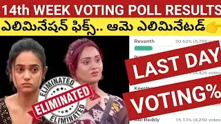 Bigg boss 6 Telugu 14th Week Voting Poll Results || Elimination update 🔥🔥 || Bb6 Telugu
