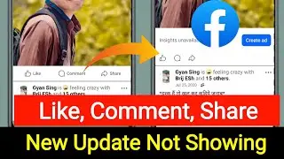 Facebook Like Comment Share New Layout Not Showing || Facebook Reaction New Update Not Showing Solve
