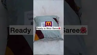 3 piece ready to wear meesho saree #shorts #meeshohaul #meeshosaree #readytowear #meeshosareehaul