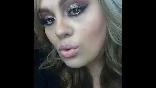 Gold Glitter Smokey Eye Makeup look | MakeupbyIRMITA