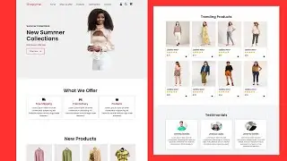 How To Make An Ecommerce Website Using HTML And CSS | Responsive Website Development Project