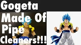 Making a Gogeta Action Figure out of Pipe Cleaners.(Dragon Ball Super)
