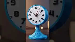 Free STL'S || Mid-Century Mini Clock 3D Printed