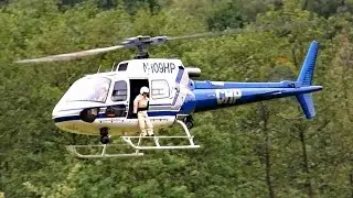 AS-350 ECUREUIL GIGANTIC SCALE RC ELECTRIC MODEL HELICOPTER / Pöting Turbine Meeting 2015