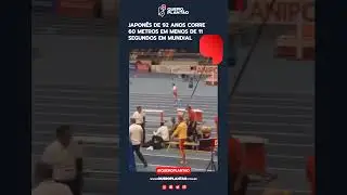 Japon&ecirc;s Hiroo Tanaka, de 92 anos, venceu a prova dos 60 metros rasos do Mundial de Atletismo Master