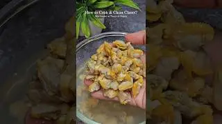How to Clean & Cook Clams !! #shorts #clams