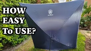 Reviewed:  EVER ADVANCED Pop Up Projector Screen for Outdoor,84