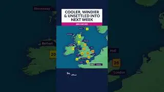 UK cooler, windier and unsettled into next week