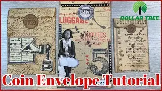 VINTAGE COIN ENVELOPE TUTORIAL using DOLLAR TREE COIN ENVELOPES