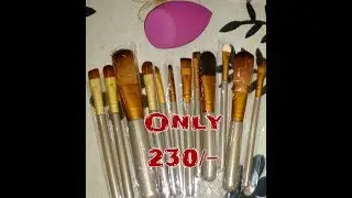 Amazon unboxing video of Generic Makeup Brushes - set of 12