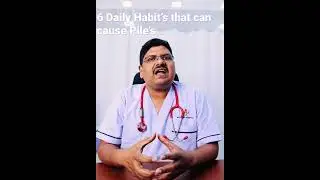 6 Daily Habits that can cause Piles #laser #lasertreatment #piles