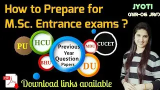 MSc entrance preparation chemistry|question papers|How to prepare for MSc chemistry entrance exams