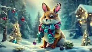 Winter Wonderland: Magical Snowy Forest Friends Ready for Christmas ❄️🌲 #christmasvideo #christmas,