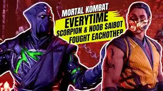 Everytime Scorpion & Noob Saibot fought each other in Mortal Kombat | MK11 & MK1 |