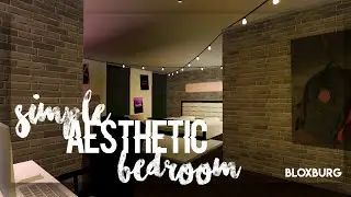Simple Aesthetic Bedroom Speed Build 17k | Bloxburg