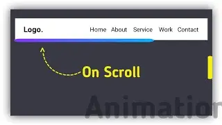 Animation Scroll Progress Bar using Html Css and JavaScript.