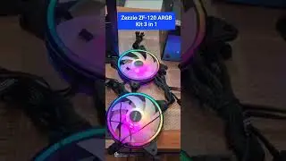 Набір вентиляторів Zezzio ZF-120 ARGB Kit 3 in 1 з можливістю підключення ще одного кулера ZF120ARGB