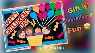 Children's Day Bulletin Board Decoration Ideas | Children's Day School Display Board