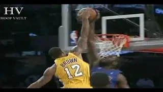 Jason Maxiell epic above the rim block on Shannon Brown 2009