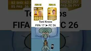From FIFA 17 to FC 26 &ndash; The Evolution of Toni Kroos 🔥⚽️ #fc25 #fc26 #fifa22