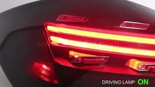 Porsche Boxster / Cayman 987.2 Light Bar LED Tail Lamp - Color : Black Face Smoke Lens