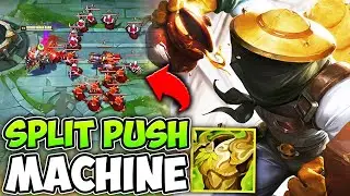 NEW WARMOGS MAKES SINGED A SPLIT PUSHING MACHINE! (NEVER RECALL) - League of Legends