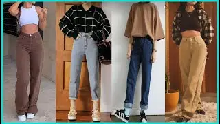High waisted Jeans Outfit | High waist jeans Ideas | Trendy Outfit Ideas | Jeans Top