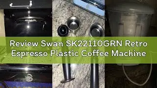 Review Swan SK22110GRN Retro Espresso Plastic Coffee Machine with Milk Frother, Steam Pressure Contr