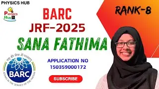 Sana Fathima | BARC JRF 2025 Selected (Physical Sciences) | Physics Mock Interview