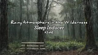 Goodbye insomnia with heavy rain and roar in the forest #asmrsounds #asmr  #solocampinginheavyrain 