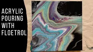 Acrylic Pouring with Floetrol Open Cup Technique! # 1&bull; ❝Maggy's Magic Art❞