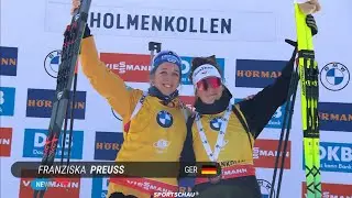 Biathlon Season 24/25 - Mass Start Women - Holmenkollen (NOR) - Award Ceremony