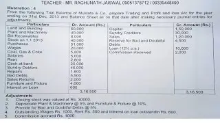 prepare trading account and profit and Loss account and balance sheet sums 4 | final accounts