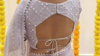 backless blouse designs #cutting #stitching #beautifuldress #viral #neck #new