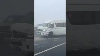 Serious #accident due to #heavy #fog on the #Dammam to Al #Jubail #road in #Saudi #Arabia 🇸🇦