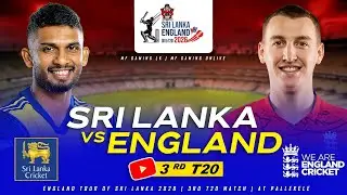 🔴 LIVE | 3rd T20 Match | Sri Lanka Vs England | England Tour Of Sri Lanka 2026 | Cricket 26