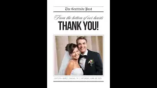 How to Edit a FREE Wedding Thank You Card Template in Canva | Vow Renewals & More