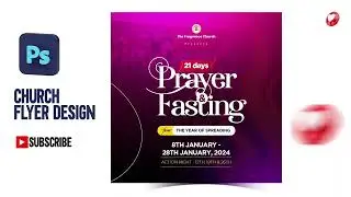Learn How To Design Fasting and Prayers flyer using #Photoshop