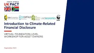 6. Climate disclosure data & trends (training for asset owners)